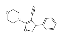 5-morpholin-4-yl-3-phenyl-2,3-dihydrofuran-4-carbonitrile结构式