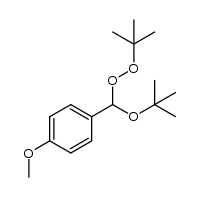 tert-butyl (tert-butylperoxy)(4-methoxyphenyl)methyl ether结构式