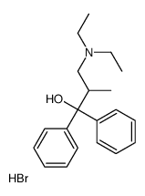 3-(diethylamino)-2-methyl-1,1-diphenylpropan-1-ol,hydrobromide结构式