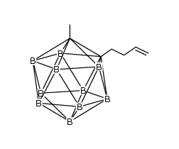 1-(3-butenyl)-2-methyl-1,2-dicarba-closo-dodecaborane结构式