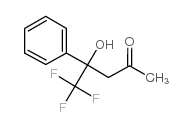 5,5,5-三氟-4-羟基-4-苯基戊烷-2-酮结构式