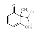 2,4-Cyclohexadien-1-one,6-(dichloromethyl)-5,6-dimethyl- Structure