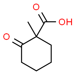 Cyclohexanecarboxylic acid, 1-methyl-2-oxo-, (+)- (9CI) picture