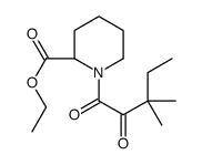 (S)-Ethyl 1-(3,3-dimethyl-2-oxopentanoyl)piperidine-2-carboxylate Structure