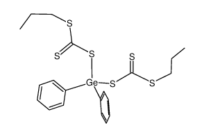 bis(S-n-propyl trithiocarbonato)diphenylgermanium结构式