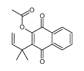 [3-(2-methylbut-3-en-2-yl)-1,4-dioxonaphthalen-2-yl] acetate结构式
