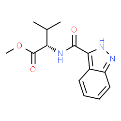 Methyl 2-(1H-indazole-3-carboxamido)-3-methylbutanoate结构式