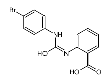 2-[(4-bromophenyl)carbamoylamino]benzoic acid Structure