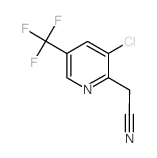 2-(3-chloro-5-(trifluoroMethyl)pyridin-2-yl)acetonitrile structure