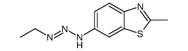 Benzothiazole, 6-(3-ethyl-2-triazeno)-2-methyl- (8CI) Structure