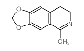 5-甲基-7,8-二氢-[1,3]二氧戊环并[4,5-g]异喹啉结构式