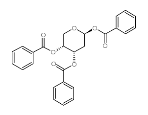 TRI-O-BENZOYL-2-DEOXY-BETA-D-RIBOPYRANOSE structure