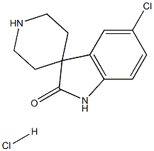 5-Chloro-1,2-dihydrospiro[indole-3,4'-piperidine]-2-one hydrochloride Structure