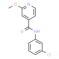 4-Pyridinecarboxamide, N-(3-chlorophenyl)-2-methoxy-结构式