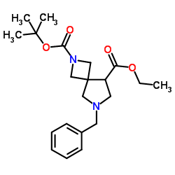 2-叔丁基-8-甲基-6-苄基-2,6-二氮杂螺[3.4]辛烷-2,8-二羧酸结构式