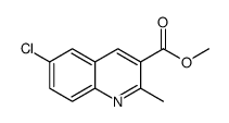 methyl 6-chloro-2-methylquinoline-3-carboxylate结构式