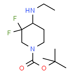 4-(乙基氨基)-3,3-二氟哌啶-1-羧酸叔丁酯图片