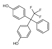 4-[2,2,2-trifluoro-1-(4-hydroxyphenyl)-1-phenylethyl]phenol Structure