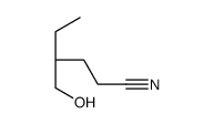 (4R)-4-(hydroxymethyl)hexanenitrile Structure