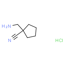 1-(Aminomethyl)Cyclopentanecarbonitrile Hydrochloride Structure