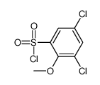 3,5-dichloro-2-methoxybenzenesulfonyl chloride Structure
