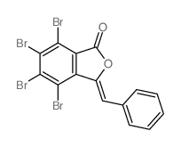 3-benzylidene-4,5,6,7-tetrabromo-isobenzofuran-1-one结构式