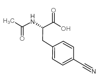 (S)-2-乙酰基氨基-3-(4-氰基苯基)-丙酸结构式