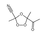 1,2,4-Trioxolane-3-carbonitrile, 5-acetyl-3,5-dimethyl- (9CI)结构式
