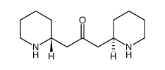 1,3-Bis[(2R)-2-piperidinyl]-2-propanone结构式