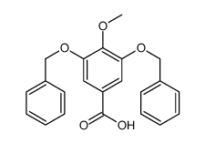 4-methoxy-3,5-bis(phenylmethoxy)benzoic acid Structure