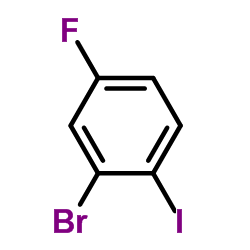 1-Bromo-2-fluoro-4-iodobenzene Structure