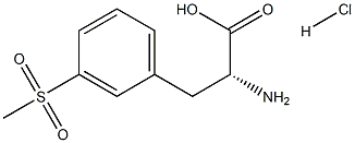 (R)-2-amino-3-(3-(methylsulfonyl)phenyl)propanoic acid Hydrochloride Structure