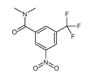 N,N-Dimethyl-3-nitro-5-(trifluoromethyl)benzamide结构式