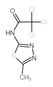 Acetamide,2,2,2-trichloro-N-(5-methyl-1,3,4-thiadiazol-2-yl)-结构式