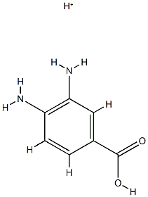 Benzoic acid,3,4-diamino-,conjugate monoacid (8CI)结构式