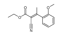2-cyano-3-(2-methoxy-phenyl)-crotonic acid ethyl ester Structure