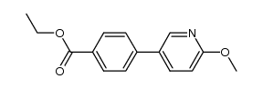4-(6-methoxy-pyridin-3-yl)-benzoic acid ethyl ester Structure