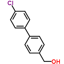 (4'-Chloro-4-biphenylyl)methanol Structure