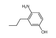 Phenol, 4-amino-3-propyl- (9CI)结构式