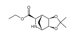 ethyl (3aS,4R,6R,7R,7aR)-2,2-dimethylhexahydro-4,7-methano[1,3]dioxolo[4,5-c]pyridine-6-carboxylate结构式
