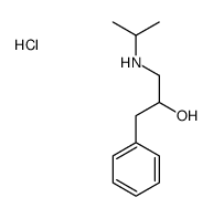 1-phenyl-3-(propan-2-ylamino)propan-2-ol,hydrochloride结构式