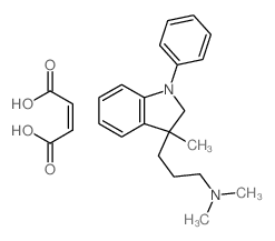 but-2-enedioic acid; N,N-dimethyl-3-(3-methyl-1-phenyl-2H-indol-3-yl)propan-1-amine Structure