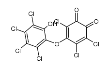 3,4,6-trichloro-5-(2,3,4,5-tetrachloro-6-hydroxy-phenoxy)-[1,2]benzoquinone Structure