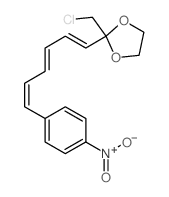 1,3-Dioxolane,2-(chloromethyl)-2-[6-(4-nitrophenyl)-1,3,5-hexatrien-1-yl]- picture