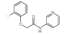 Acetamide,2-(2-chlorophenoxy)-N-3-pyridinyl-结构式