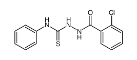 1-(o-chlorobenzoyl)-4-phenyl-3-thiosemicarbazide结构式