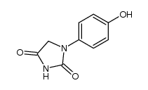 D,L-p-hydroxyphenylhydantoin Structure