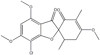 7-Chloro-4,4',6-trimethoxy-3',6'-dimethylspiro[benzofuran-2(3H),1'-cyclohexan]-3'-ene-2',3-dione picture