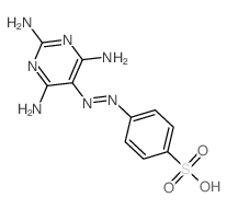 Benzenesulfonic acid,4-[2-(2,4,6-triamino-5-pyrimidinyl)diazenyl]-结构式