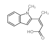 (E)-3-(1-methylindol-2-yl)but-2-enoic acid Structure